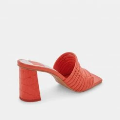 DOLCEVITA SANDALS PRIANA HEELS PERSIMMON STELLA