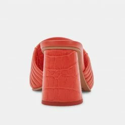 DOLCEVITA SANDALS PRIANA HEELS PERSIMMON STELLA