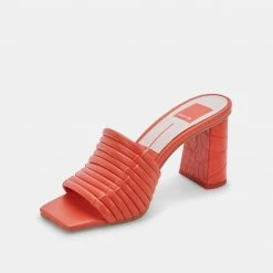DOLCEVITA SANDALS PRIANA HEELS PERSIMMON STELLA