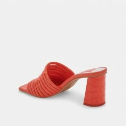DOLCEVITA SANDALS PRIANA HEELS PERSIMMON STELLA