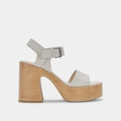 DOLCEVITA WALLIS HEELS IVORY LEATHER