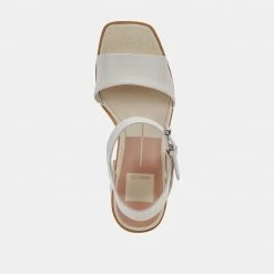 DOLCEVITA WALLIS HEELS IVORY LEATHER