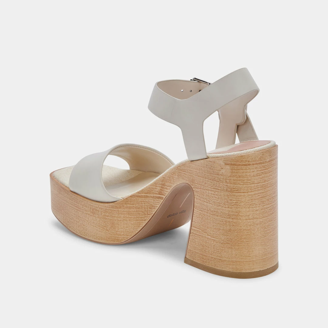 DOLCEVITA WALLIS HEELS IVORY LEATHER