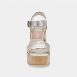 DOLCEVITA WALLIS HEELS LIGHT GOLD LEATHER