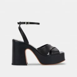 DOLCEVITA WESSI HEELS BLACK LEATHER