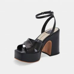 DOLCEVITA WESSI HEELS BLACK LEATHER