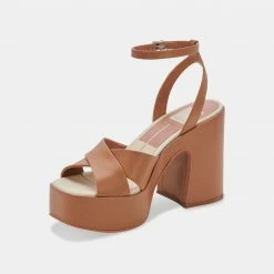 DOLCEVITA WESSI HEELS CARAMEL LEATHER