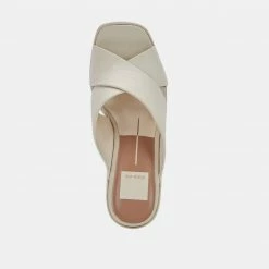 DOLCEVITA WONDER HEELS IVORY LEATHER