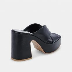 DOLCEVITA WONDER HEELS ONYX LEATHER