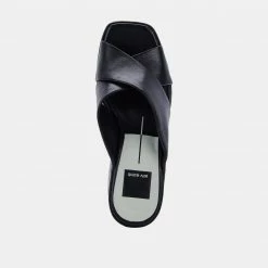 DOLCEVITA WONDER HEELS ONYX LEATHER