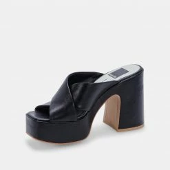 DOLCEVITA WONDER HEELS ONYX LEATHER