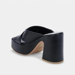 DOLCEVITA WONDER HEELS ONYX LEATHER