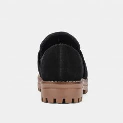 DOLCEVITA AUBREE WOVEN FLATS BLACK NUBUCK