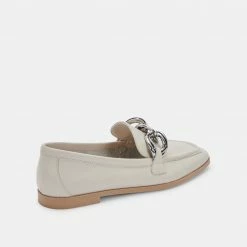 DOLCEVITA FLATS CRYS LOAFERS IVORY LEATHER