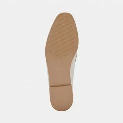 DOLCEVITA FLATS CRYS LOAFERS IVORY LEATHER