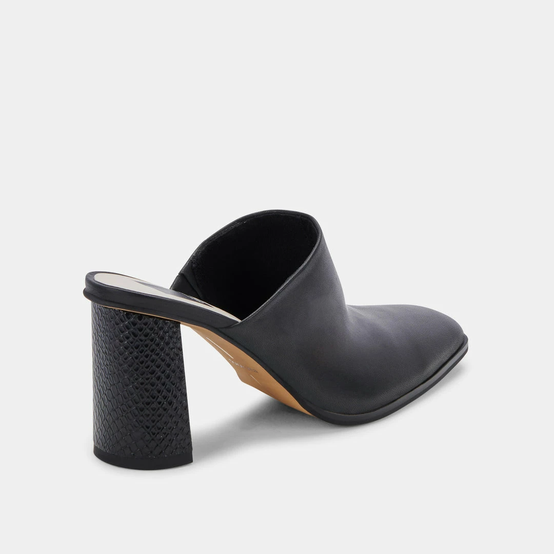 DOLCEVITA HEELS PAREZ MULES BLACK LEATHER