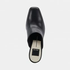 DOLCEVITA HEELS PAREZ MULES BLACK LEATHER
