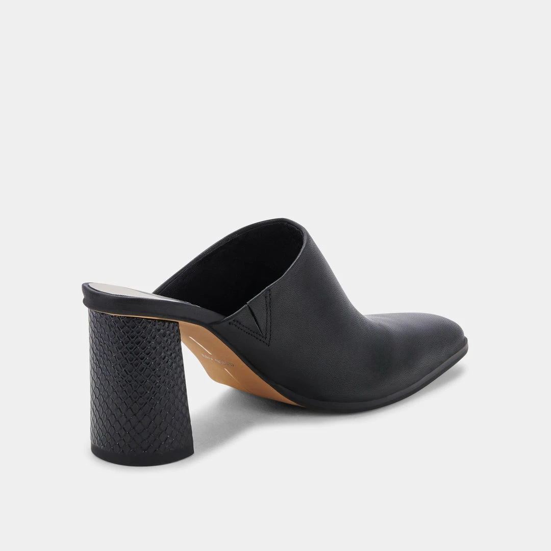 DOLCEVITA HEELS PAREZ MULES BLACK LEATHER