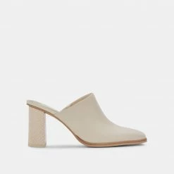 DOLCEVITA HEELS PAREZ MULES CREAM LEATHER