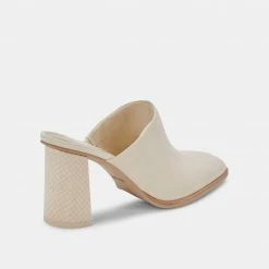 DOLCEVITA HEELS PAREZ MULES CREAM LEATHER