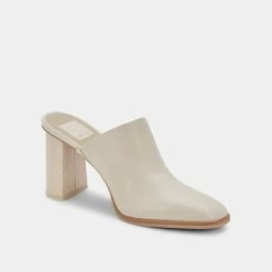 DOLCEVITA HEELS PAREZ MULES CREAM LEATHER