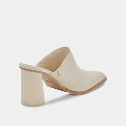 DOLCEVITA HEELS PAREZ MULES CREAM LEATHER