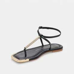 DOLCEVITA ARCHEY SANDALS BLACK STELLA
