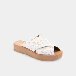 DOLCEVITA CAPRI SANDALS FAWN CALF HAIR