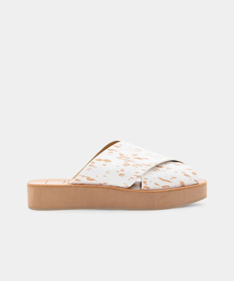 DOLCEVITA CAPRI SANDALS FAWN CALF HAIR