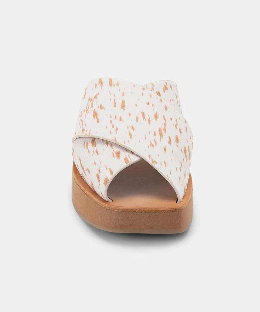 DOLCEVITA CAPRI SANDALS FAWN CALF HAIR