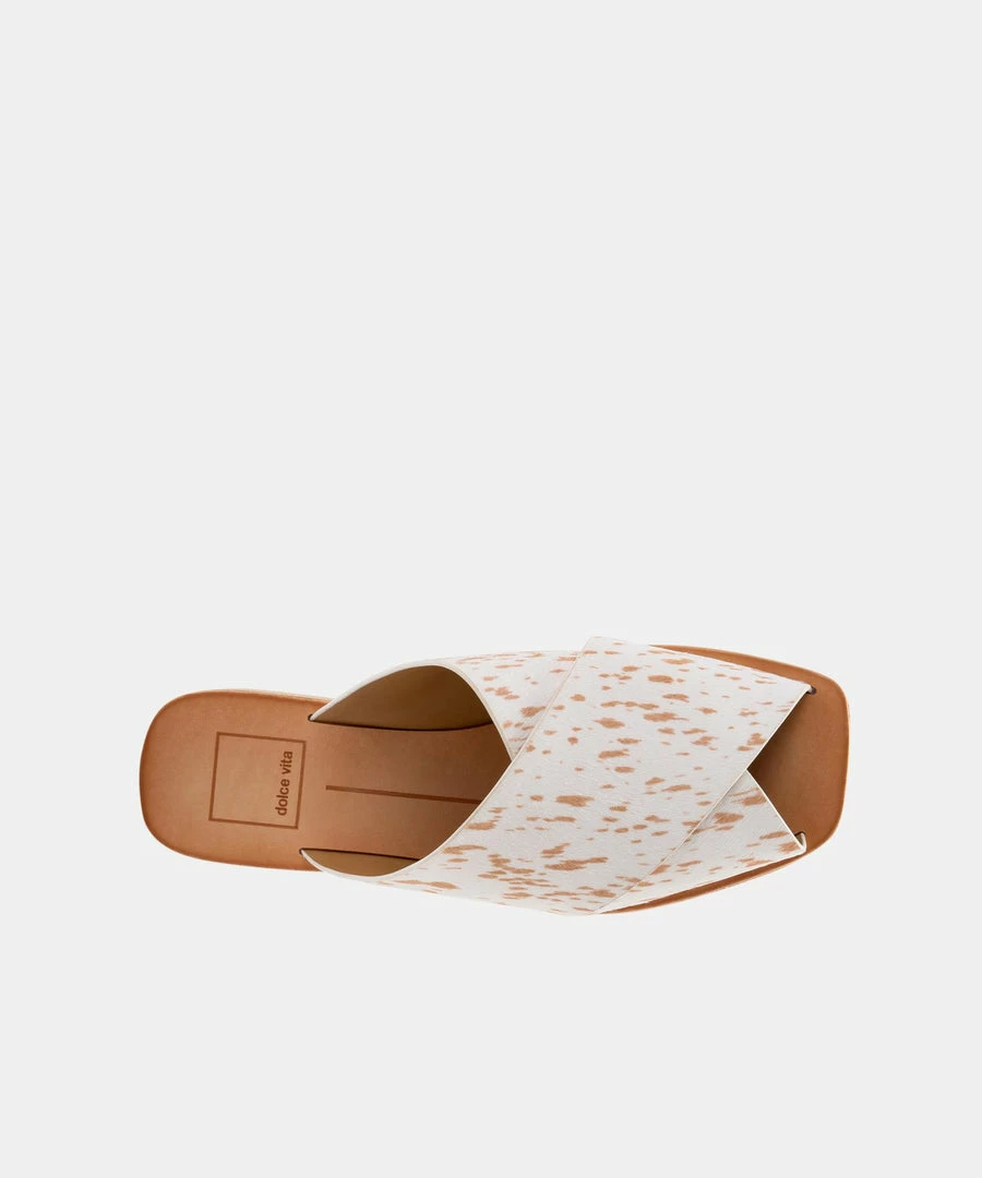DOLCEVITA CAPRI SANDALS FAWN CALF HAIR
