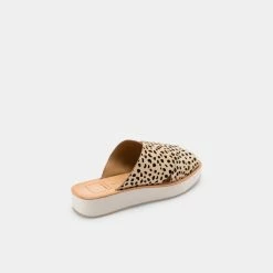 DOLCEVITA CAPRI SANDALS LEOPARD CALF HAIR