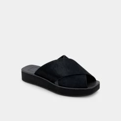 DOLCEVITA CAPRI SANDALS MIDNIGHT CALF HAIR