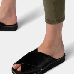 DOLCEVITA CAPRI SANDALS MIDNIGHT CALF HAIR