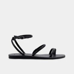 DOLCEVITA DAREN SANDALS BLACK STELLA FLATS