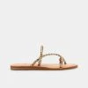 DOLCEVITA DEXLA SANDALS GOLD CRACKLED STELLA