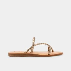 DOLCEVITA DEXLA SANDALS GOLD CRACKLED STELLA