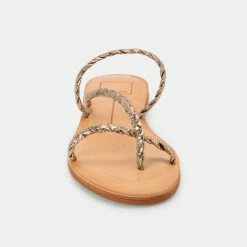DOLCEVITA DEXLA SANDALS GOLD CRACKLED STELLA
