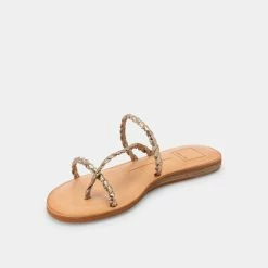 DOLCEVITA DEXLA SANDALS GOLD CRACKLED STELLA
