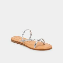 DOLCEVITA DEXLA SANDALS SILVER CRACKLED STELLA