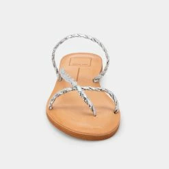 DOLCEVITA DEXLA SANDALS SILVER CRACKLED STELLA