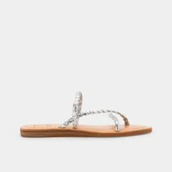 DOLCEVITA DEXLA SANDALS SILVER CRACKLED STELLA
