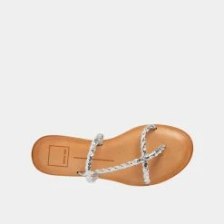 DOLCEVITA DEXLA SANDALS SILVER CRACKLED STELLA