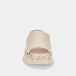 DOLCEVITA SANDALS FRANCY WEDGES SAND LEATHER