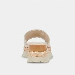 DOLCEVITA SANDALS FRANCY WEDGES SAND LEATHER