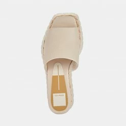 DOLCEVITA SANDALS FRANCY WEDGES SAND LEATHER