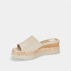 DOLCEVITA SANDALS FRANCY WEDGES SAND LEATHER