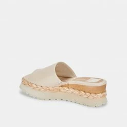 DOLCEVITA SANDALS FRANCY WEDGES SAND LEATHER