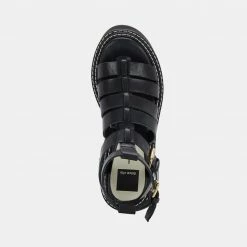 DOLCEVITA GALORE SANDALS BLACK LEATHER
