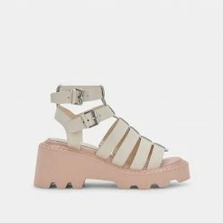 DOLCEVITA GALORE SANDALS IVORY LEATHER